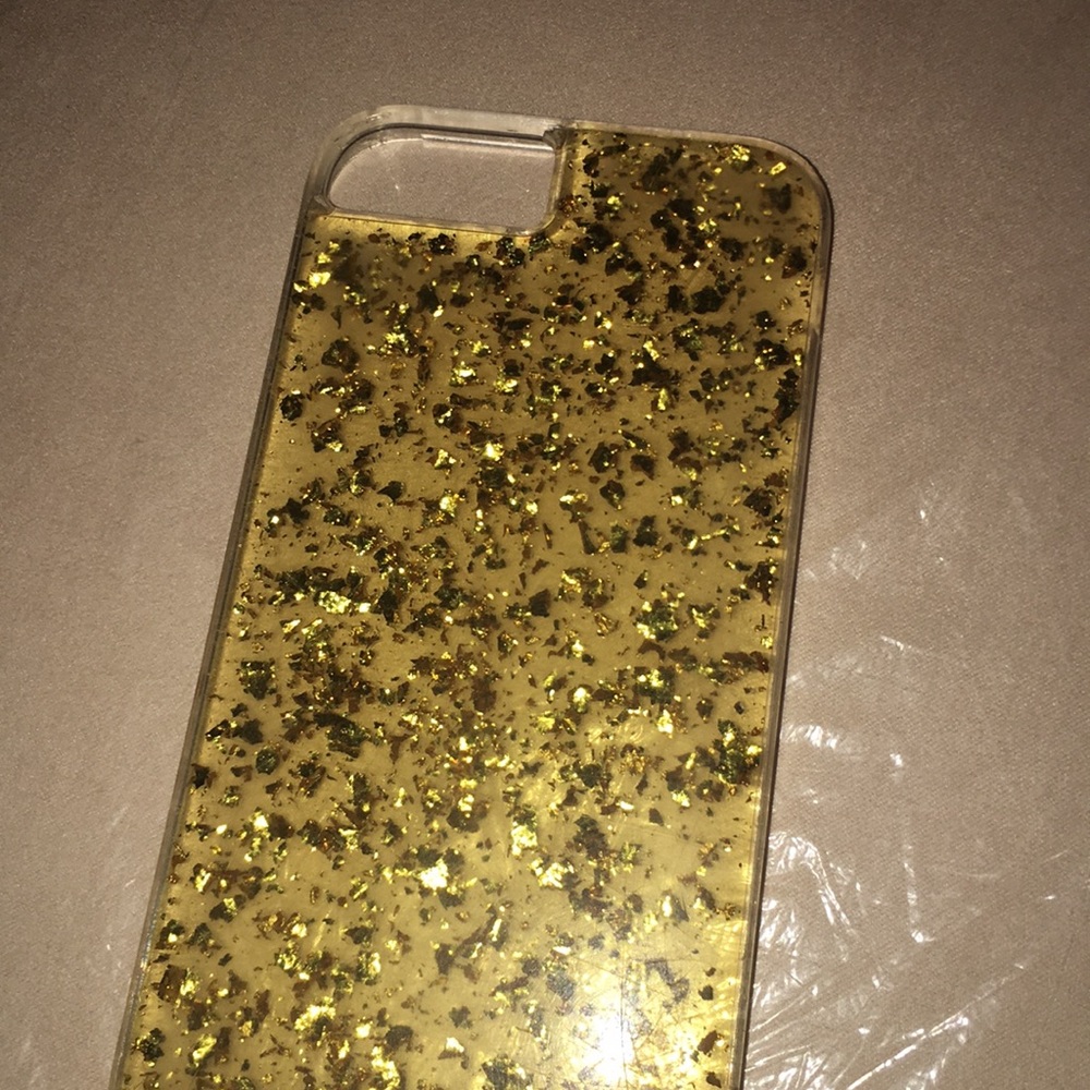 iPhone 6/ 6s case Gold Glitter